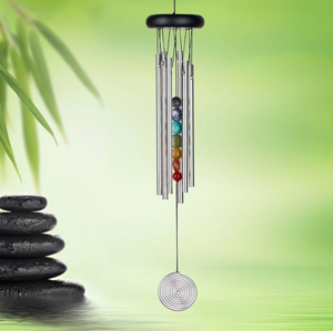 Woodstock Chakra Chime™ - Seven Stones, Silver