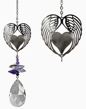 Winged Heart ~ Crystal Fantasy Suncatcher