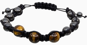 Magnetic Hematite Bracelet - Tiger Eye