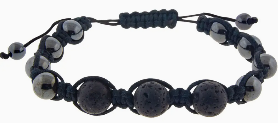 Magnetic Hematite Bracelet - Lava