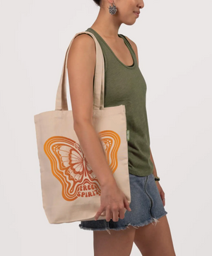 Free Spirit Butterfly Tote Bag