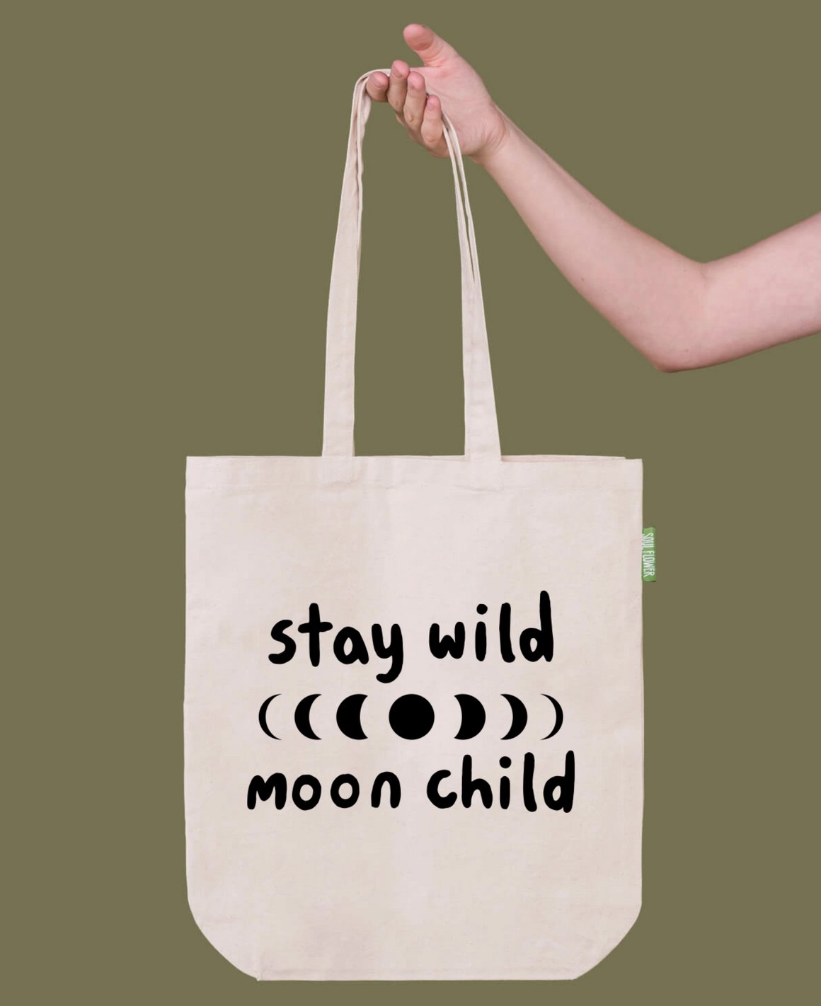 Stay Wild Moon Child Tote Bag