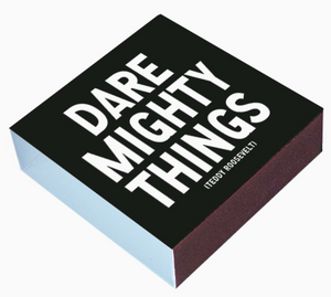 Matchboxes - Dare Mighty Things (Teddy Roosevelt)