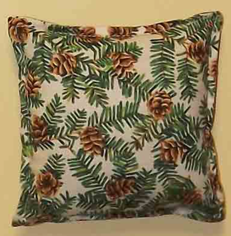 Pinecone design pillow 6×6