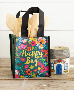 Small Happy Bag - Teal & Gold Happy Bag