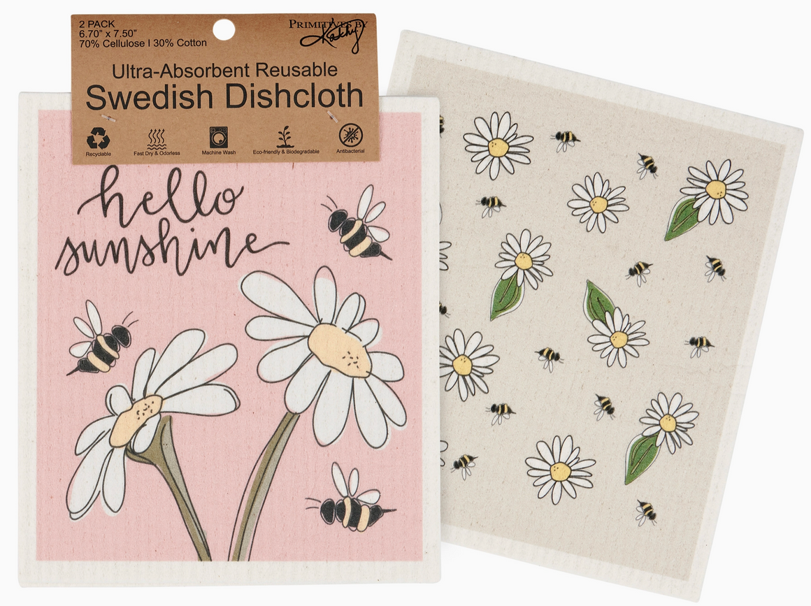 Sunshine Swedish Dishcloth Set