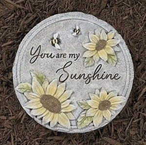 12"D You Are My Sunshine Garden Stone