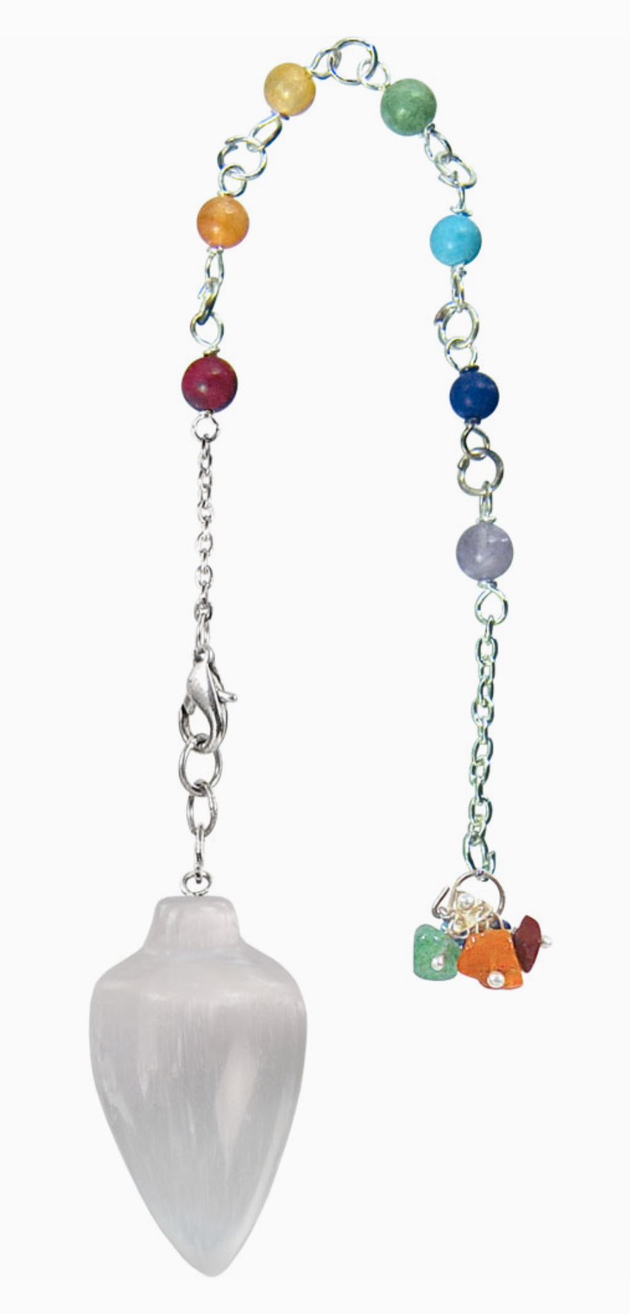 Pendulum Teardrop White Selenite