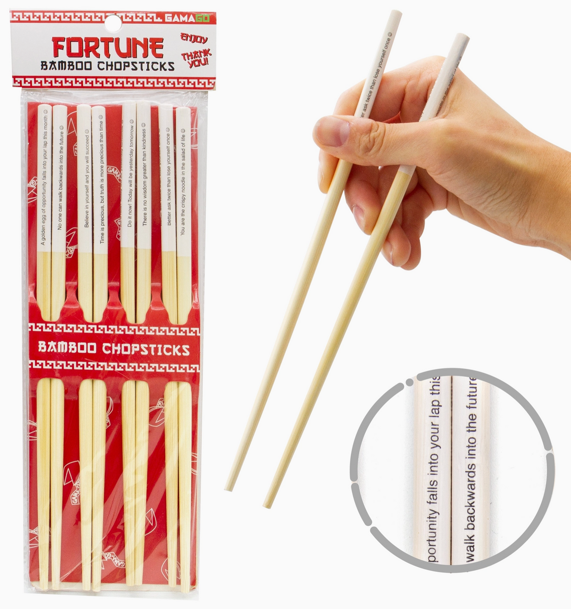Fortune Bamboo Chopsticks