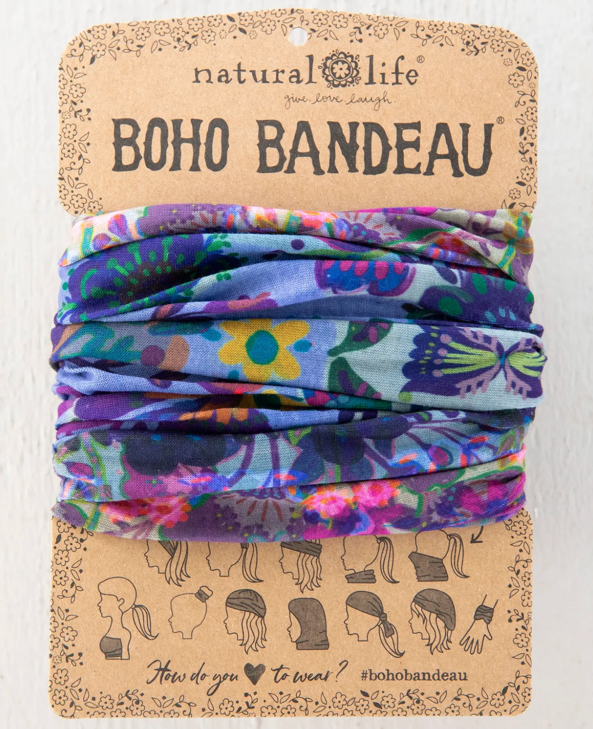 Full Boho Bandeau® Headband - Border Folk Garden