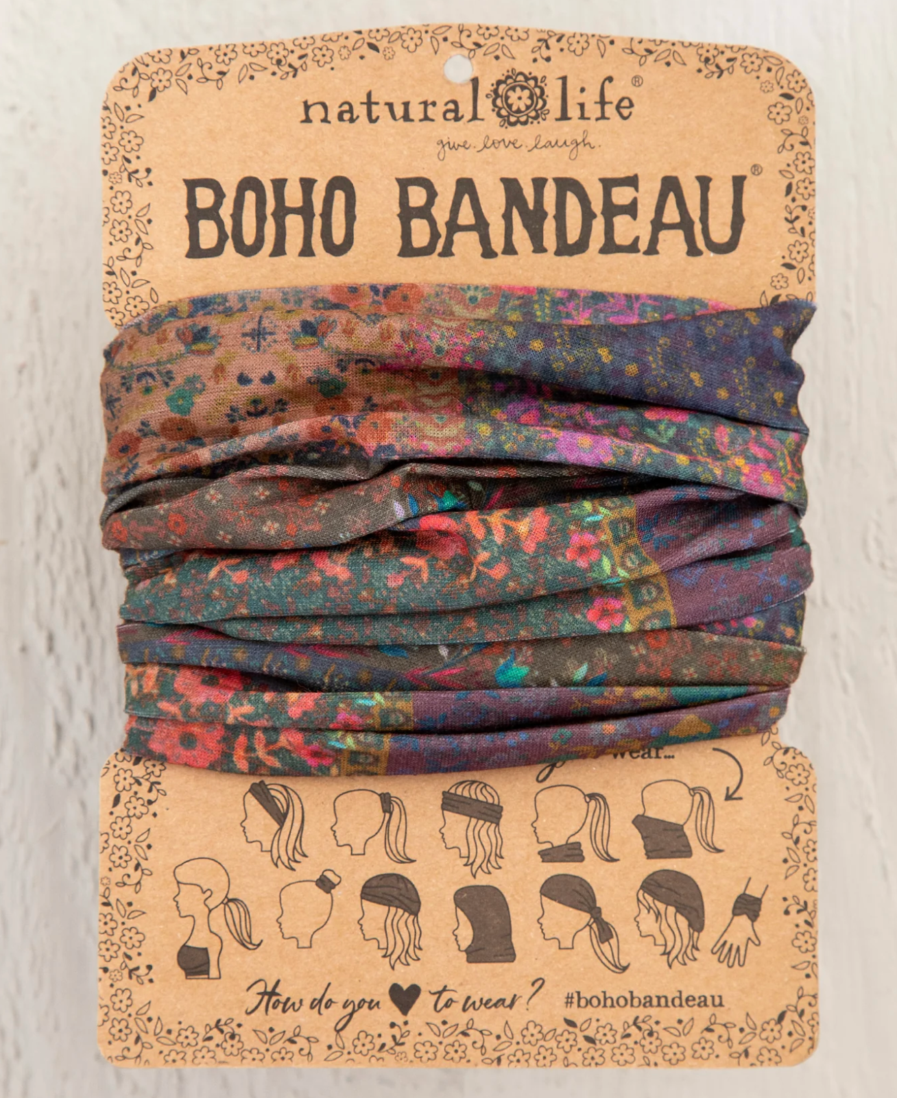Full Boho Bandeau® Headband - Vintage Patchwork
