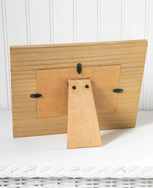 Wooden Photo Frame - Olive Folk Flower