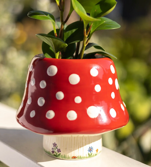 So Cute Ceramic Planter - Mushroom