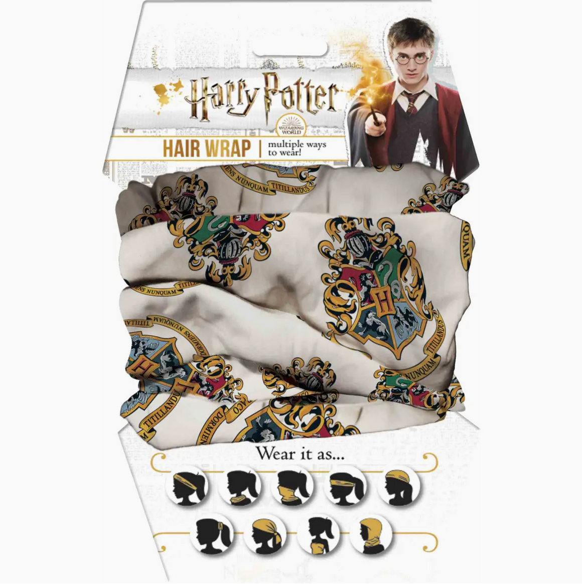 Hogwarts Crest Hair Wrap