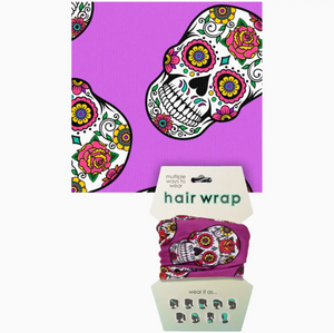 Sugar Skull Hair Wrap