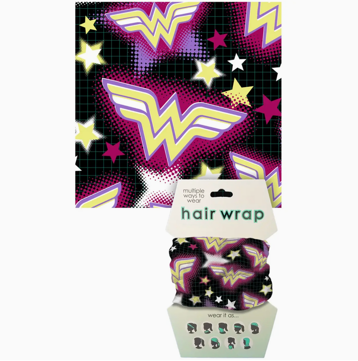Wonder Woman Logos Hair Wrap