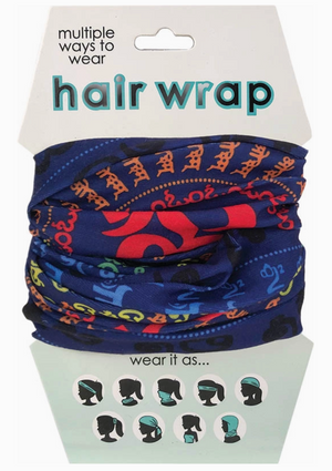 Yoga Symbols Hair Wrap