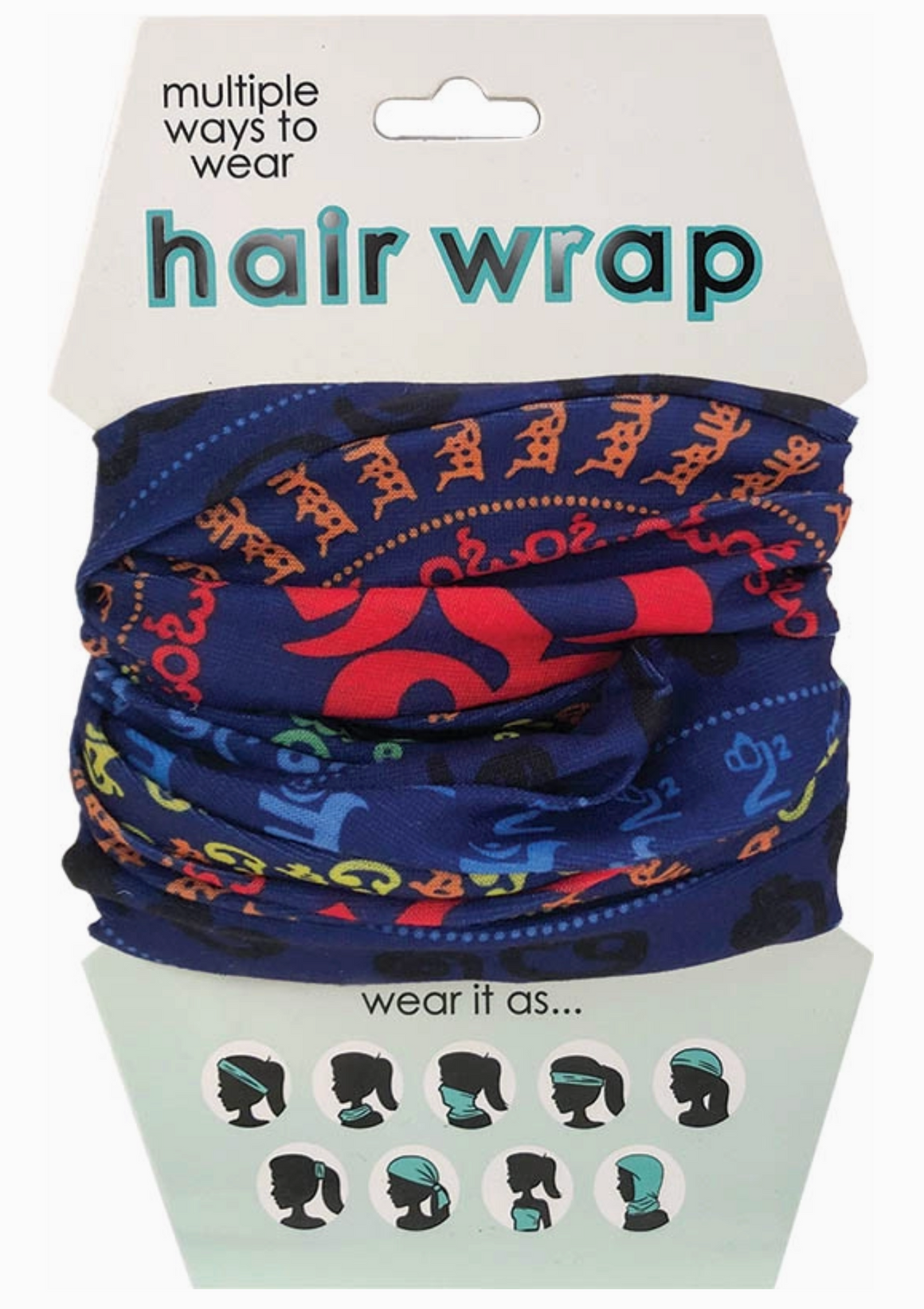 Yoga Symbols Hair Wrap