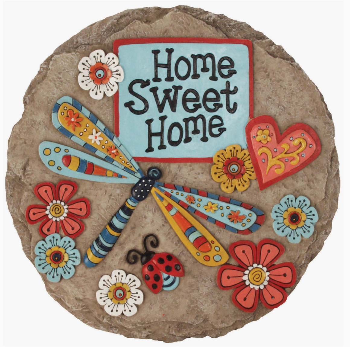 Home Sweet Home Dragonfly Stepping Stone