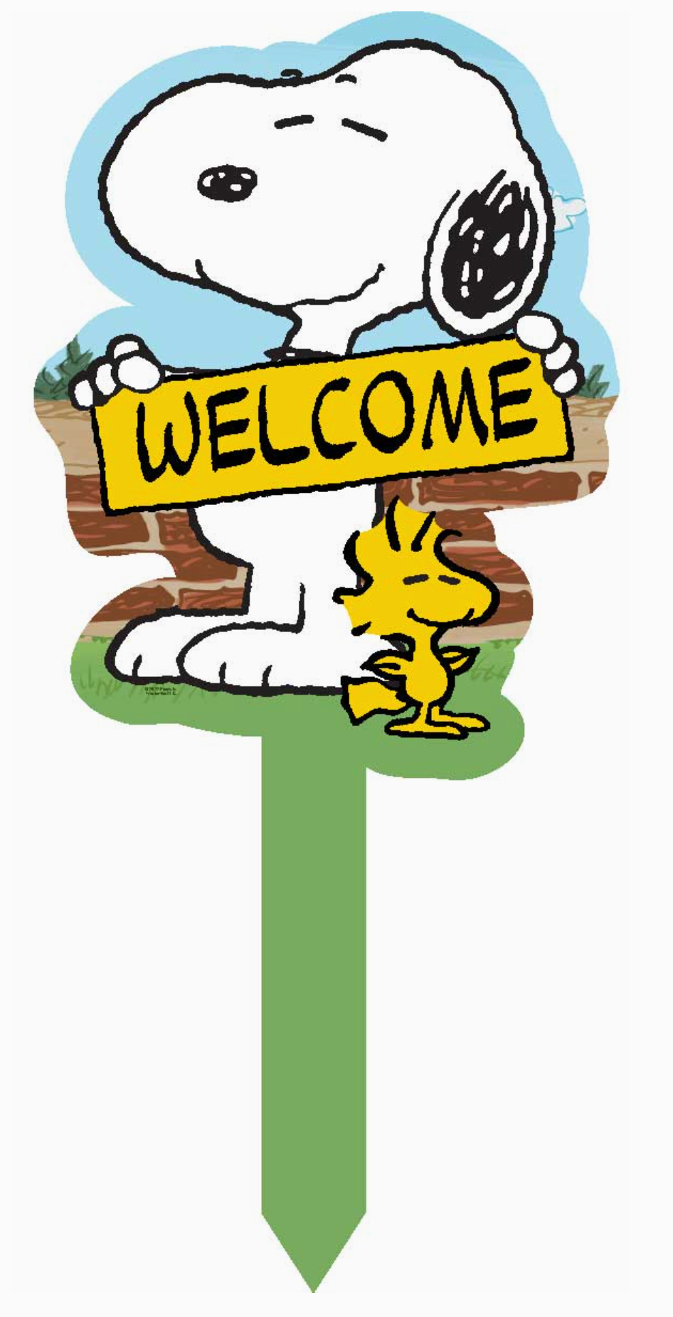 Snoopy Yard Sign