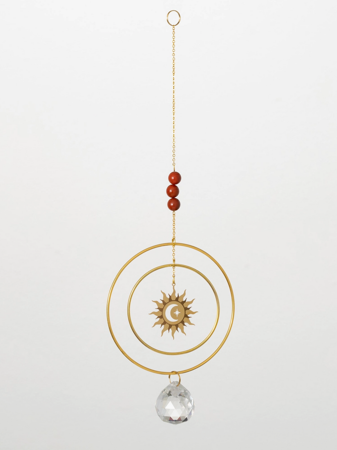 Suncatcher - Radiating Sun, Red Stone
