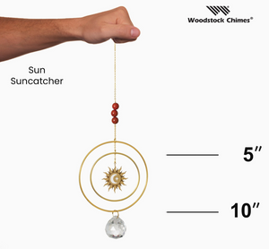 Suncatcher - Radiating Sun, Red Stone