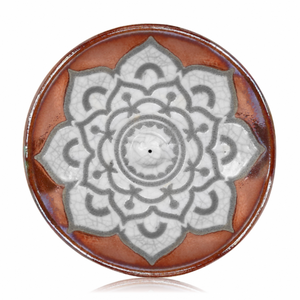 Raku Mandala Silhouette Incense Burner