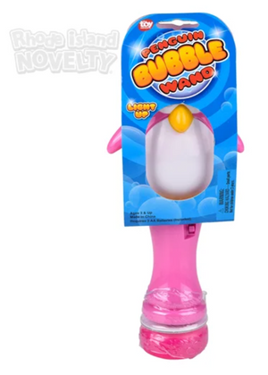 8" Penguin Light-Up Bubble Wand