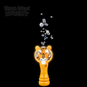 8" Tiger Light-Up Bubble Wand