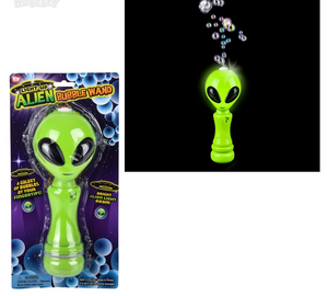 8" Alien Light-Up Bubble Wand