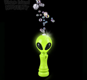 8" Alien Light-Up Bubble Wand