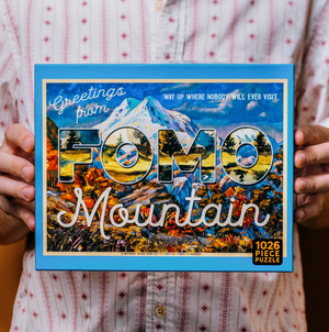 Greetings from Fomo Mountain | Funny Puzzle