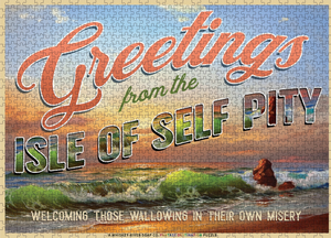 Greetings from the Isle of Self Pity | Funny Puzzle