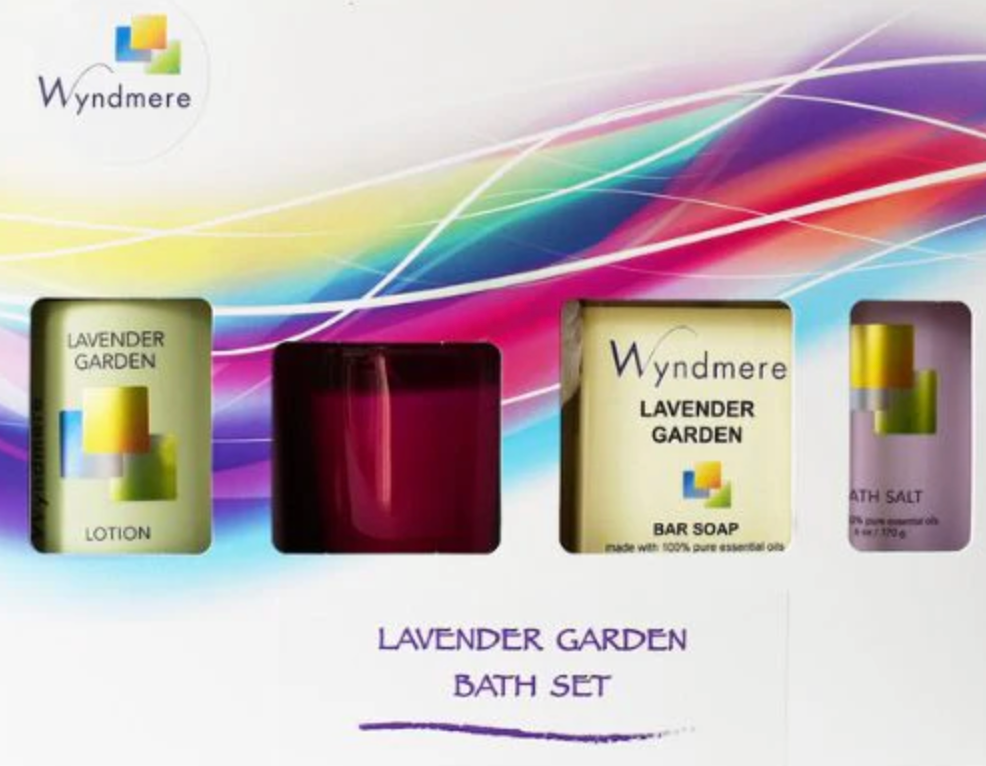 Lavender Garden Bath Set
