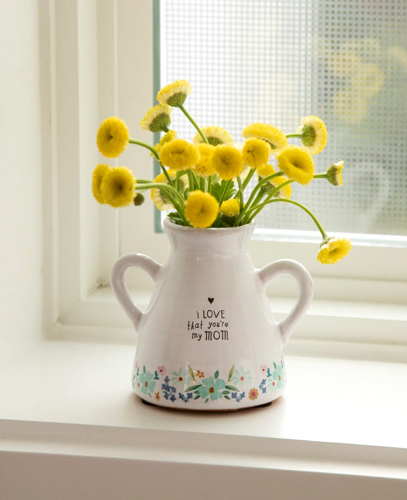 Artisan Bud Vase - I Love That You're My Mom