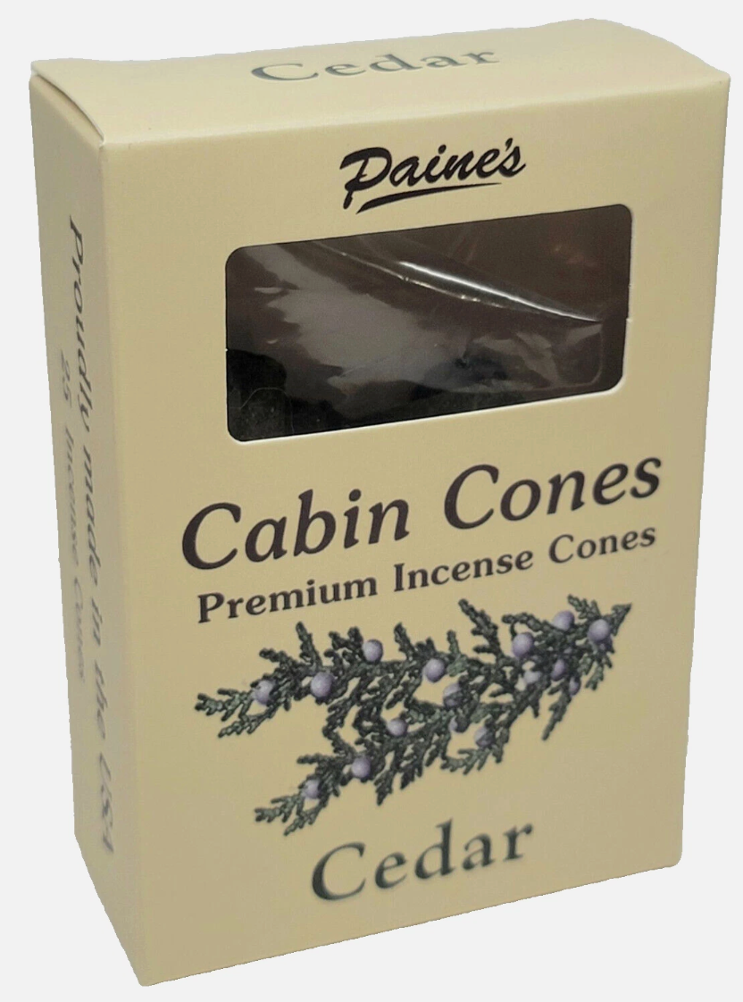 Cedar Scented Incense Cones (pack of 20)