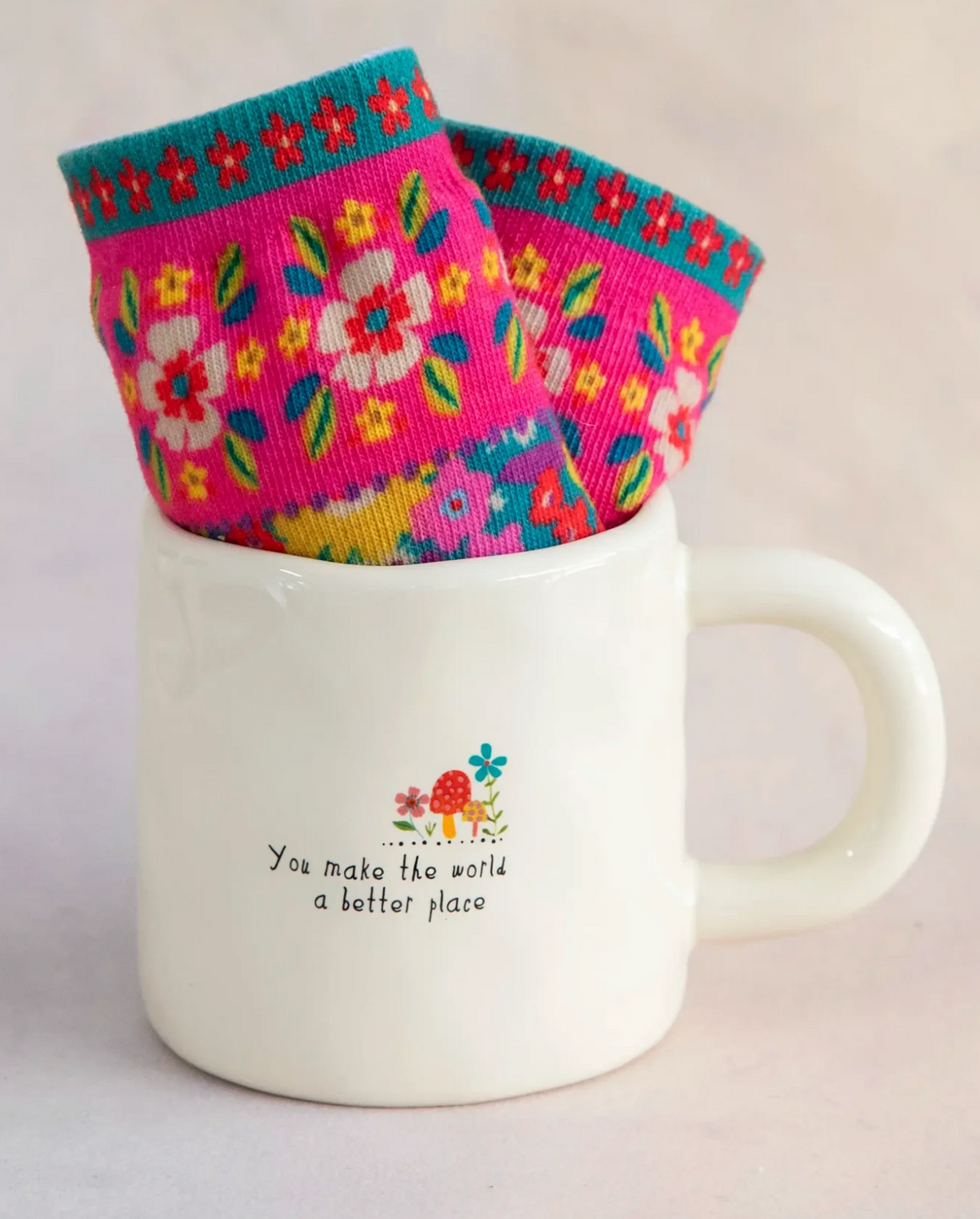 Mug & Sock Set - You Make The World A Better Place