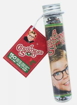 Novelty Christmas 150pc Micro-Puzzle In A Tube