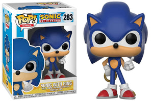 Funko Pop Vinyl Figure Sonic with Ring #283 - Sonic The Hedgehog