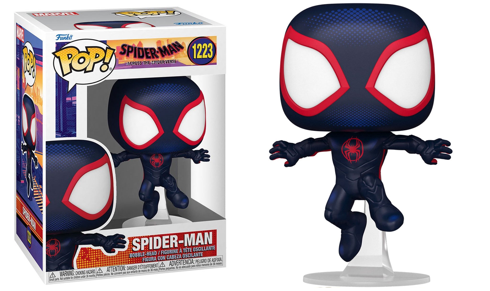Funko Marvel Spider-Man: Across the Spider-Verse Pop! Spider-Man Vinyl  Bobble-Head Figure