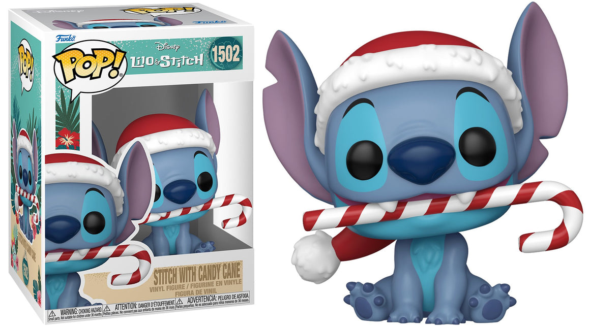 Funko Pop Vinyl Figure Holiday Stitch with Candy Cane #1502 - Lilo & Stitch