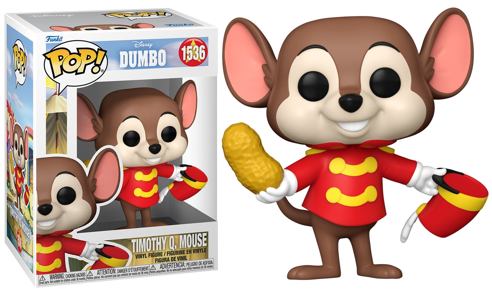 Funko Pop Vinyl Figure Timothy Mouse #1536 Disney Dumbo