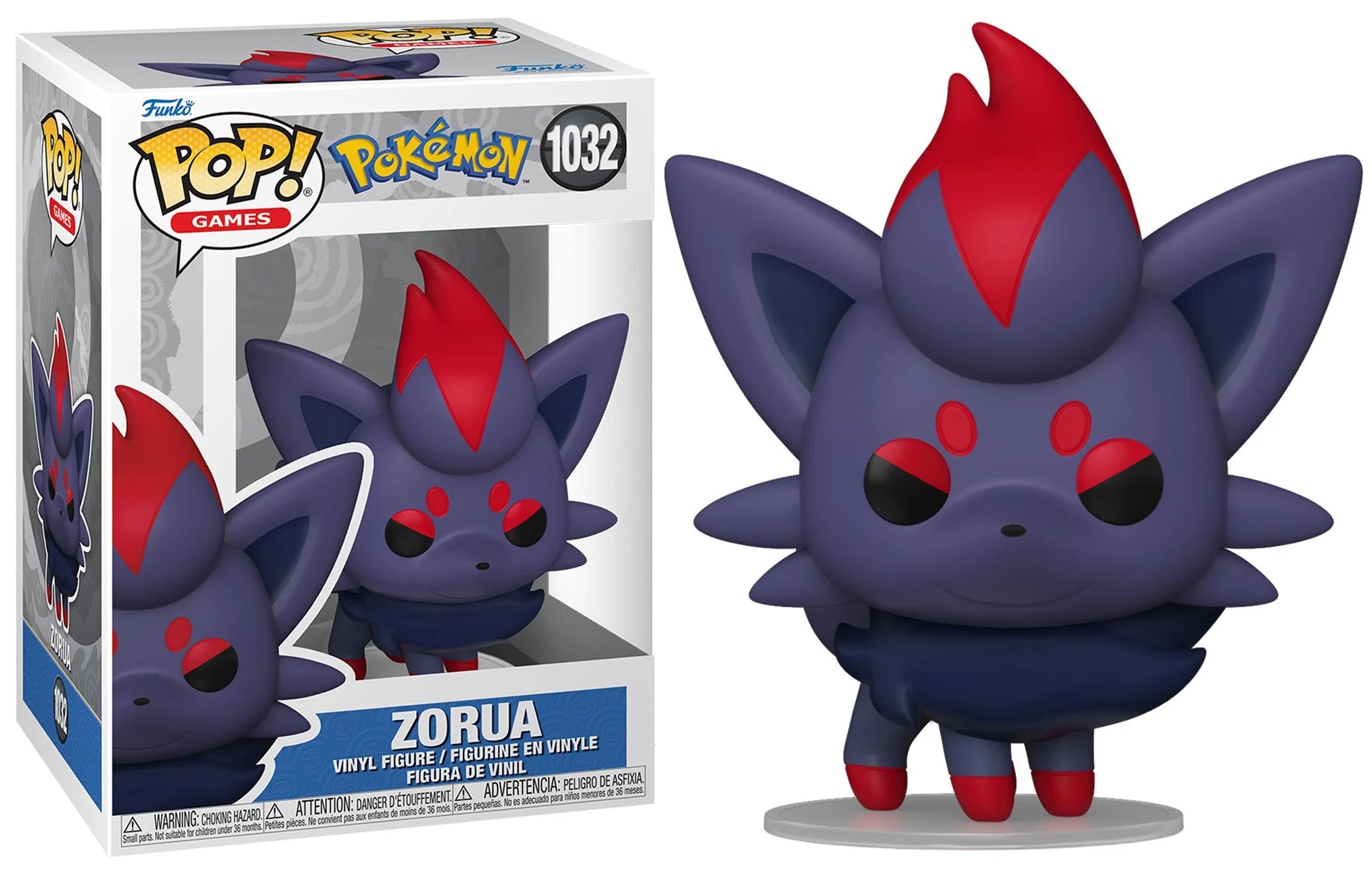 Funko Pop Pokemon - Zorua - Vinyl Figure - #1032 – Blueberry Cat