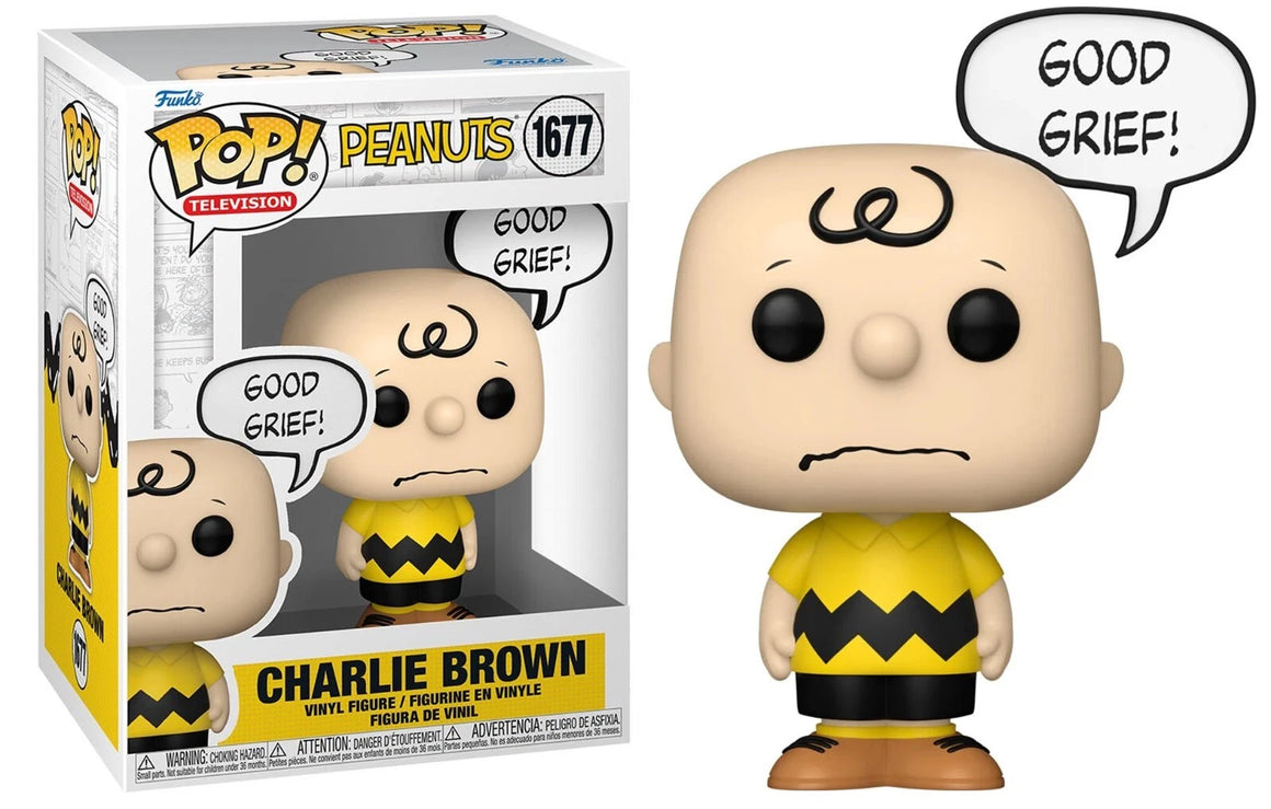 Funko Pop Vinyl Figure Charlie Brown Good Grief #1681 - Peanuts