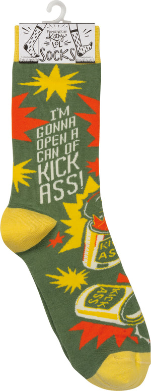 I'm Gonna Open A Can Of Kickass! Socks