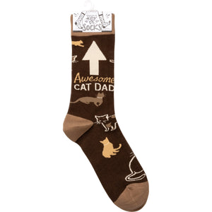 Awesome Cat Dad Socks