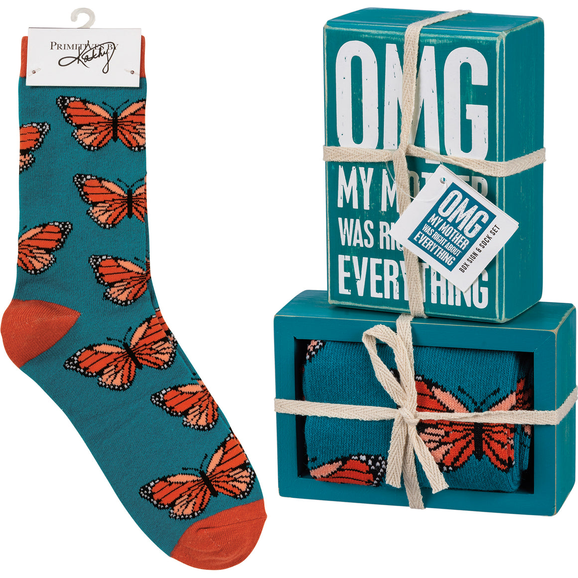 OMG My Mother Was Right Socks & Box Sign Gift Set