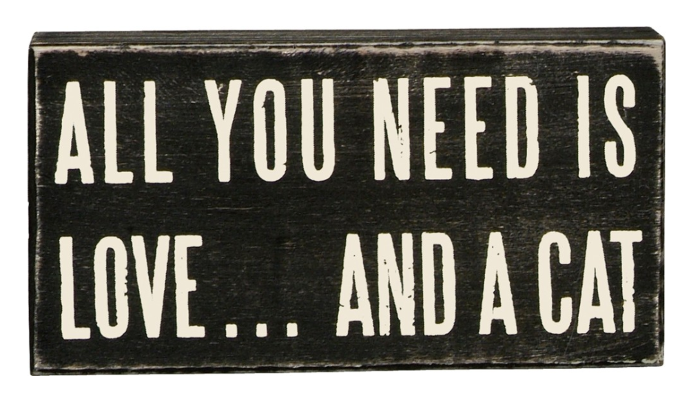 All You Need Is Love... And A Cat Box Sign
