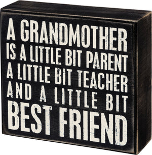 A Grandmother Is... Box Sign