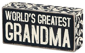 World's Greatest Grandma Box Sign